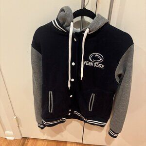 Penn State University Varsity Jacket-Style Sweatshirt, size L